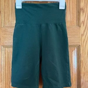 Bp emerald green biker shorts